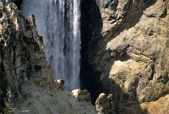 Lower Yellowstone Falls and canyon