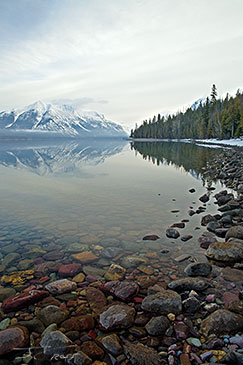 Winter's End, Lake McDonald, Glacier National Park, MT. U.S.