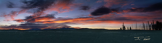 Swan Lake Flats at sunrise, Yellowstone National Park, Wyoming, U.S. Swan Lake Flats at sunrise, Yellowstone National Park, Wyoming, U.S.