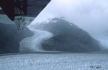 Alaska's Meade Glacier, from a flight in 1998.