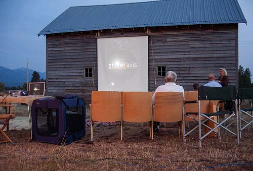 Phototaxis: the barn and projection screen