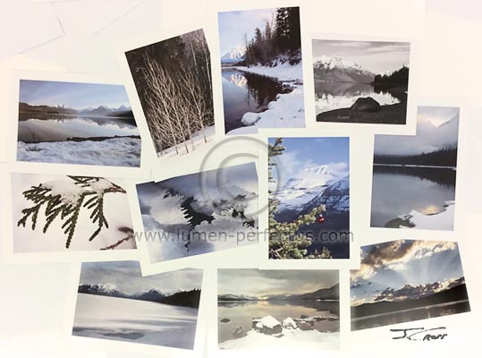 Glacier Christmas cards, 2004-2014