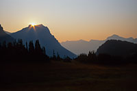 Sunrise, Logan Pass, Glacier National Park, Montana, U.S.