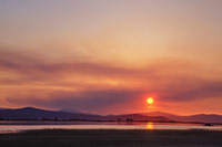 Sunset, Ninepipe National Wildlife Refuge, Montana, U.S.
