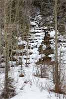 Silver Staircase Falls in late winter