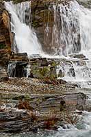 A section of McDonald Falls in Glacier National Park, Montana, U.S.