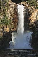 Running Eagle Falls, Spring, Glacier N.P., Montana, U.S.