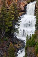 Undine Falls in Yellowstone  National Park, Wyoming, U.S.