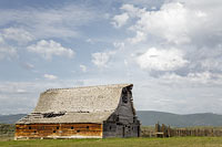 Crumbling barn near Lonepine, Montana, U.S.