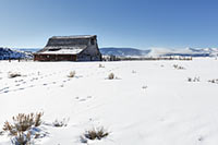 Crumbling barn near Lonepine, Montana, U.S.