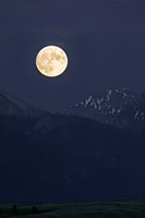 The July, 2022 full 'buck' moon, Montana, U.S.