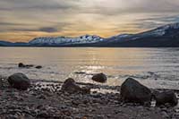 The Apgar Range across Lake McDonald, Glacier National Park, Montana, U.S.