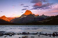 Mt. Wilbur at sunrise, Glacier N.P., Montana, U.S.