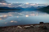 Sunset, Lake McDonald, Glacier National Park, Montana, U.S.