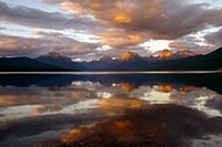 Lake McDonald sunset, Glacier NP, Montana, U.S.