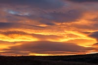 A brilliant after-sunset September sky in northwest Montana