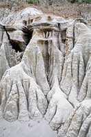 Clay formations in Theodore Roosevelt National Park: Alien with big hands